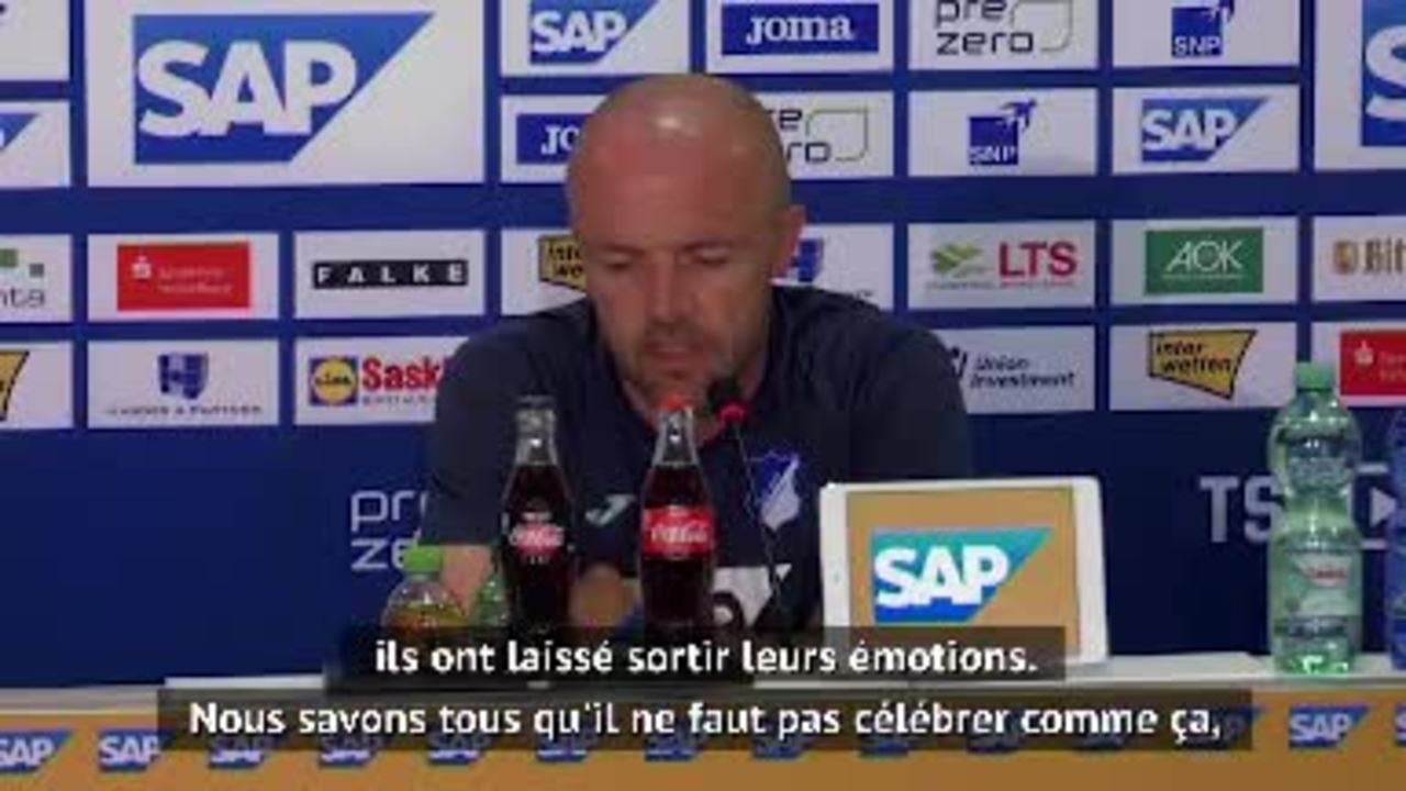 27e j. - Schreuder (Hoffenheim) défend les joueurs du Hertha suite à leur célébration polémique : "Ils n'ont voulu blesser personne"