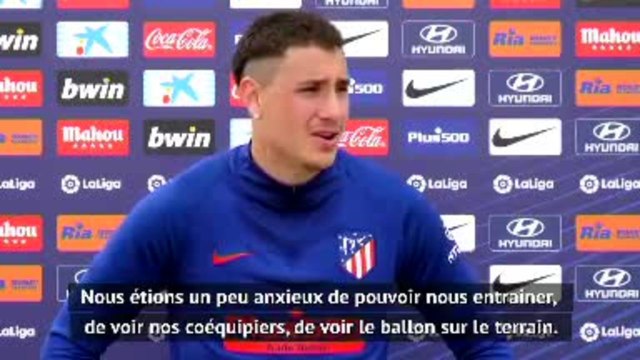 Atlético Madrid - Partey et Gimenez anxieux mais ravis de reprendre l'entraînement