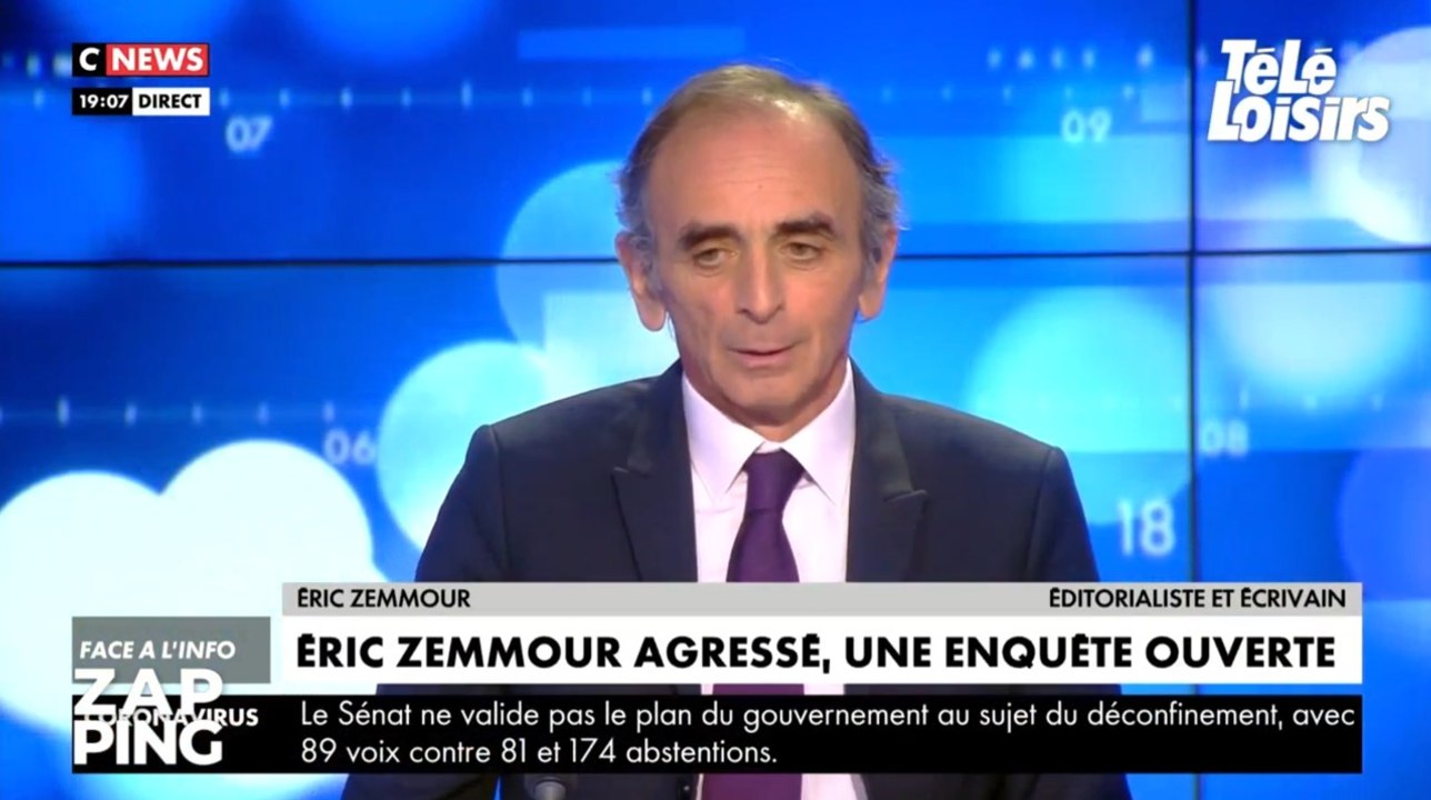 Eric Zemmour revient sur son entretien téléphonique de 45 minutes avec Emmanuel Macron