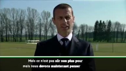 Coronavirus - Aleksander Ceferin explique le report de l'Euro