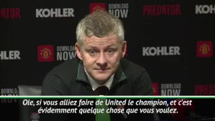 29e j. - Solskjaer : "Je n'ai pas battu Pep trois fois, ce sont mes joueurs qui l'ont fait"