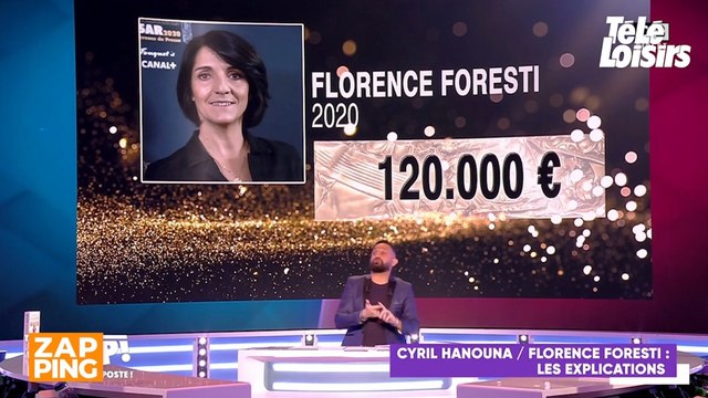 César 2020. Florence Foresti a bien facturé 120 000 euros à Canal + : Cyril Hanouna répond aux accusations de mensonge de l'humoriste