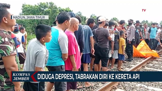Diduga Depresi, Sunarto Bunuh Diri dengan Menabrak Kereta Api