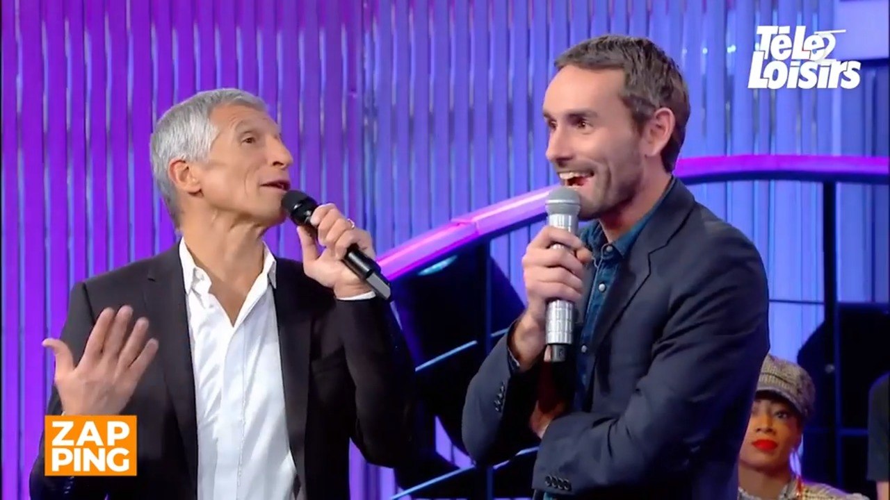 N'oubliez pas les paroles : Mickaël aidé par Fabien le musicien qui fait une énorme bourde et se fait reprendre par Nagui !