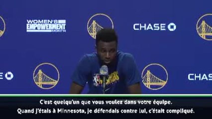 NBA - Wiggins dithyrambique sur Curry