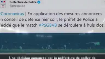 PSG-Dortmund se jouera à huis clos !