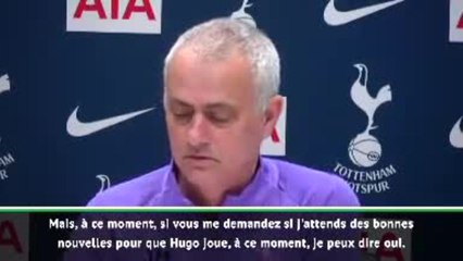 Premier League : 29e j. - Mourinho : "J'attends des bonnes nouvelles pour que Lloris joue demain"