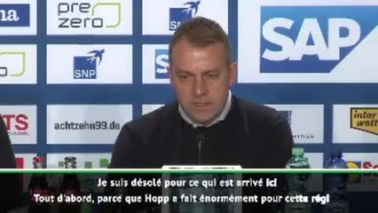 24e j. - Flick : "Ces banderoles n'ont pas leur place ici"