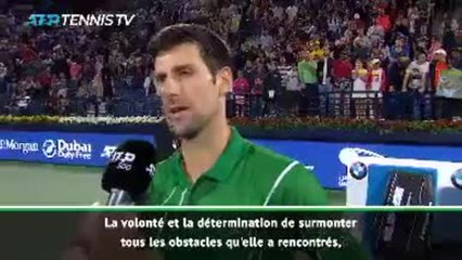 Dubaï - Djokovic sur Sharapova : "Elle a eu une carrière fantastique, elle peut être fière d'elle"