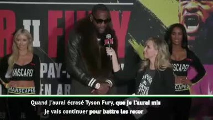 Poids-lourds - Wilder : "Mon but est qu'il n'y ait qu'un champion, qu'un visage, qu'un nom dans cette catégorie"