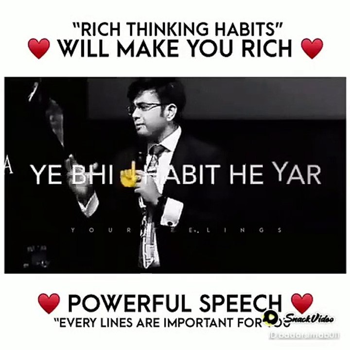 If you want to be a rich man Best motivational video by SONU SHARMA.