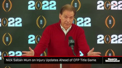 Nick Saban Mum on Injury Updates Ahead of CFP Title Game