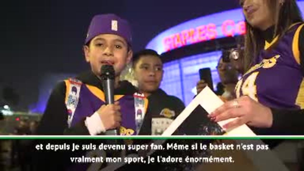 BASKETBALL : NBA - Décès de Kobe Bryant - Les fans lui rendent hommage à Los Angeles