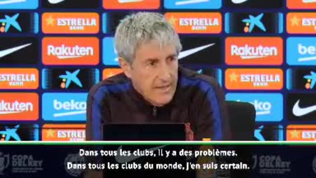 Barça - Setién s'agace de la polémique Messi-Abidal