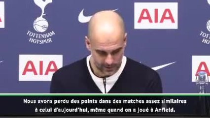 25e j. - Guardiola : "Nous sommes trop loin de Liverpool, ils sont imbattables"