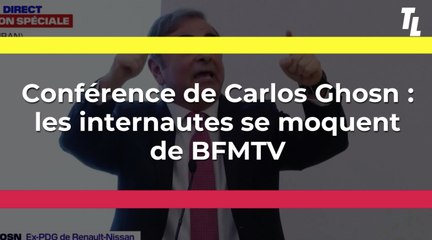 Conférence de presse de Carlos Ghosn : les internautes se moquent de BFMTV