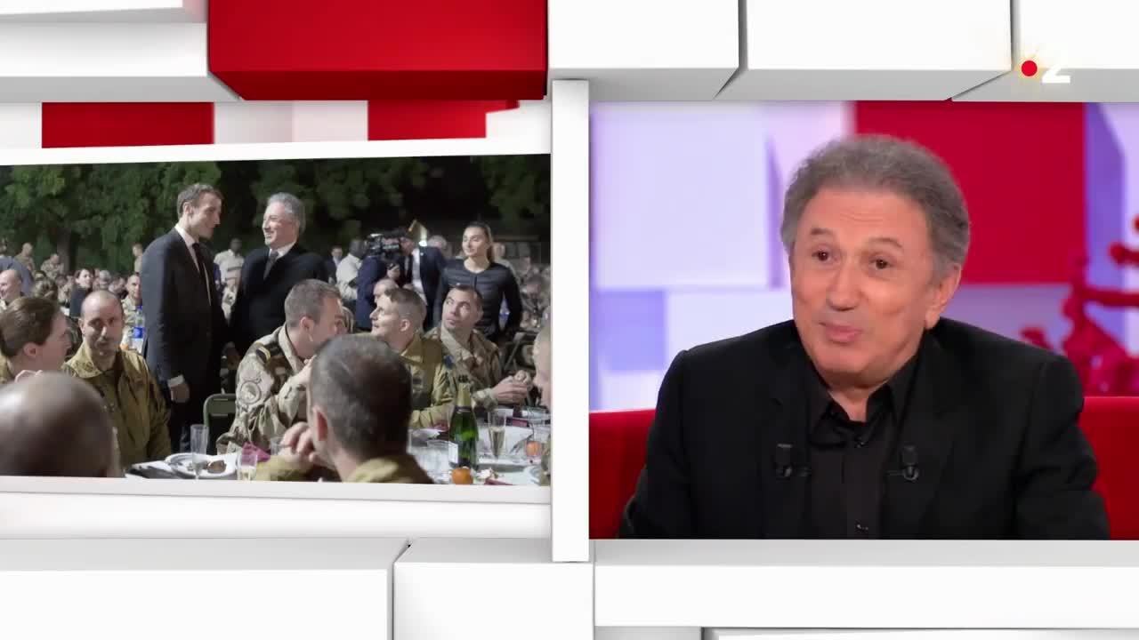 Vivement dimanche   ce dîner si spécial que Michel Drucker a partagé avec Emmanuel Macron