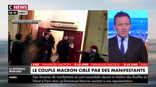 Brigitte et Emmanuel Macron : les images de leur soirée chahutée par des manifestants