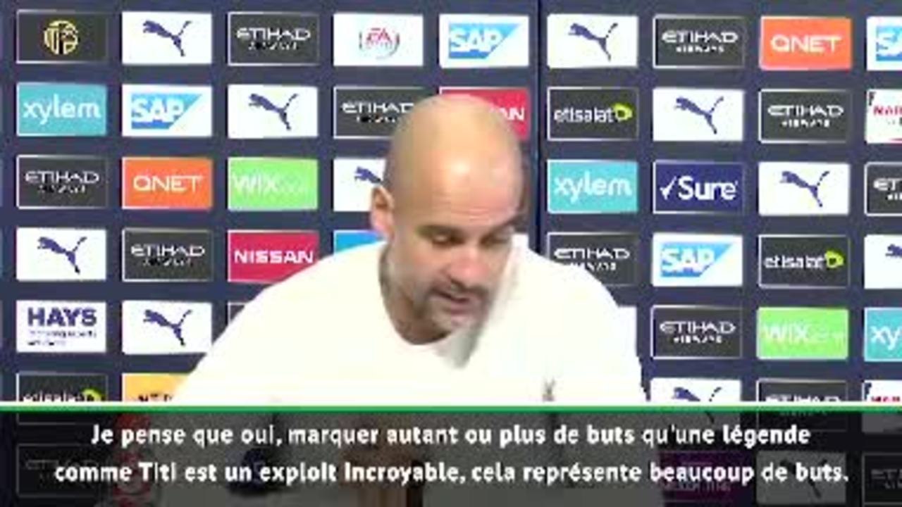 22e j. - Guardiola sur Agüero : "Egaler ou dépasser Thierry Henry est un exploit incroyable"