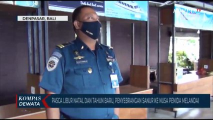 Situasi Penyebrangan Pasca Nataru di Pelabuhan Sanur