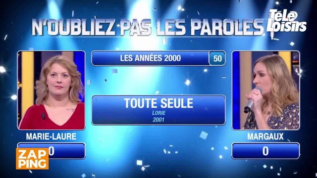 Margaux, la maestro de N'oubliez pas les paroles, est une grande fan de la chanteuse Lorie