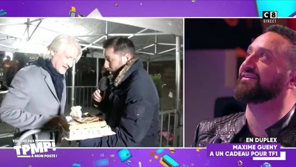 TPMP : Maxime Guény se fait entarter par Patrick Sébastien en direct...devant la tour TF1 !