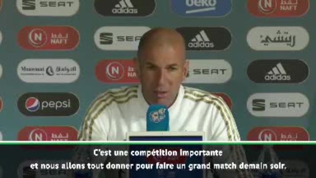 Supercoupe - Zidane : Pas en Arabie Saoudite pour se promener