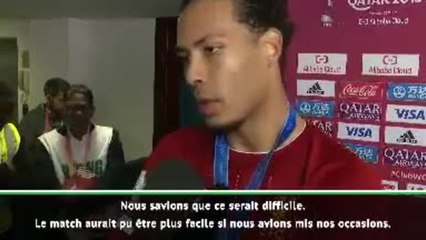 Finale - Van Dijk : ''Nous étions venus pour gagner''