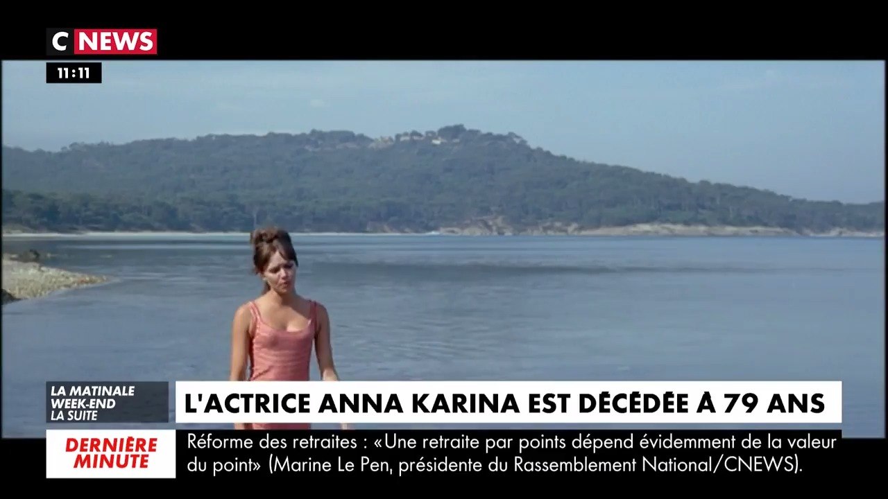 Décès d'Anna Karina, qui avait notamment joué dans Pierrot le Fou et chanté avec Serge Gainsbourg