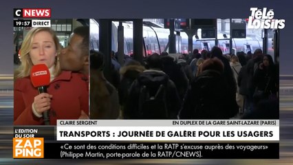 Un passant embrasse une journaliste de CNews de force