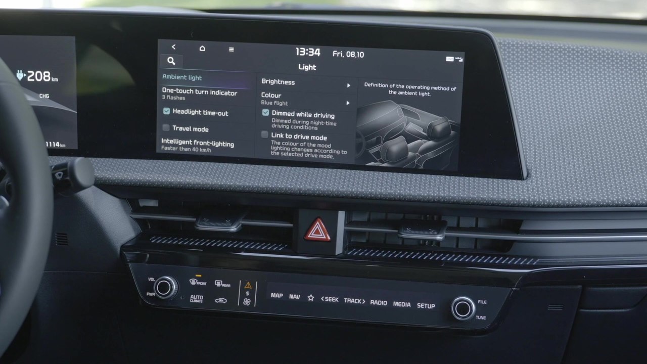 Der neue Kia EV6 - Head-up-Display mit erweiterter Realität, Hightech ...