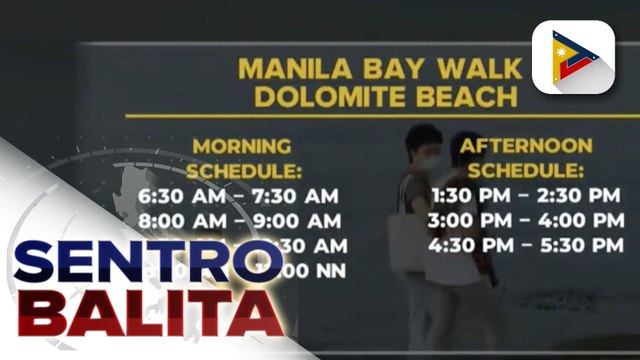 Manila Bay Dolomite Beach, bukas nang muli sa publiko; Mga bibisita sa Dolomite Beach, kailangang fully vaccinated