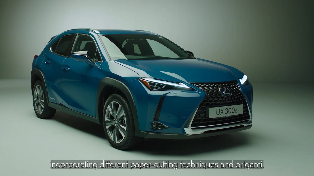 Paper Lexus UX 300E Behind the scenes - video Dailymotion