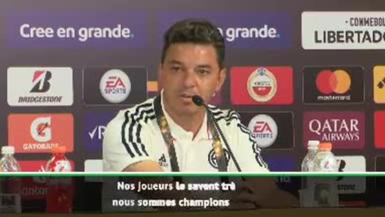 Libertadores - Gallardo : "Nous sommes uniquement des prétendants au titre"