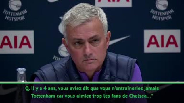 Tottenham - Mourinho ne devait jamais entraîner les Spurs : ''Depuis, je me suis fait virer de Chelsea''