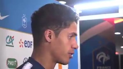 Bleus - Varane : "Je ne me suis pas posé de questions"
