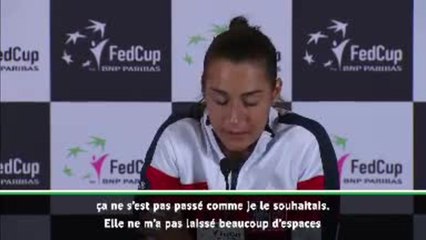 Fed Cup - Garcia : "Déçue de ma performance"