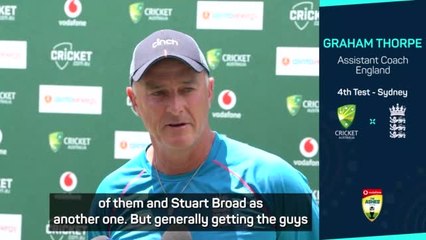 Thorpe hopeful 'caged tigers' Stokes and Broad can revive England