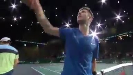 Rolex Paris Masters - Moutet bat Lajovic et rejoint Djokovic