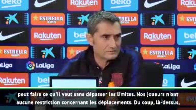 Barça - Valverde : Griezmann à New York ? Je ne le savais pas