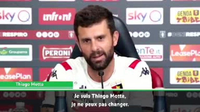 Genoa - Thiago Motta : Je veux juste faire du Thiago Motta