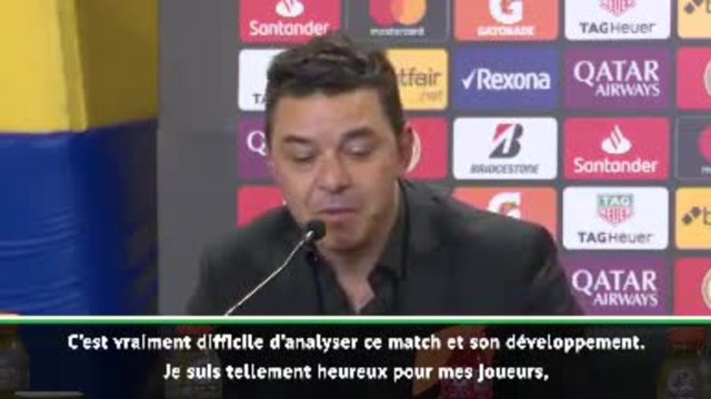 Copa Libertadores : Demi-finale - Gallardo : Tellement heureux pour mes joueurs et les fans