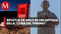 Cámaras se apagaron antes de vandalismo a estatua de AMLO: ex alcalde de Atlacomulco