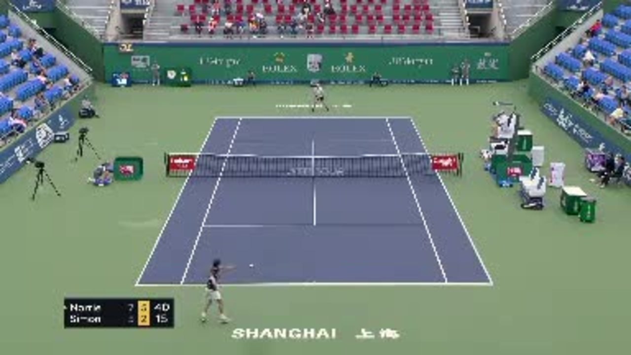 Shanghai - Le point qui élimine Simon