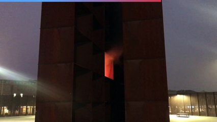 Incendio al memoriale della Shoah a Bologna.