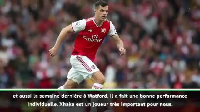 6e j. - Emery : Xhaka sera meilleur si les supporters l'aident