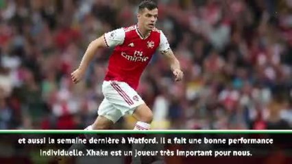 6e j. - Emery : "Xhaka sera meilleur si les supporters l'aident"