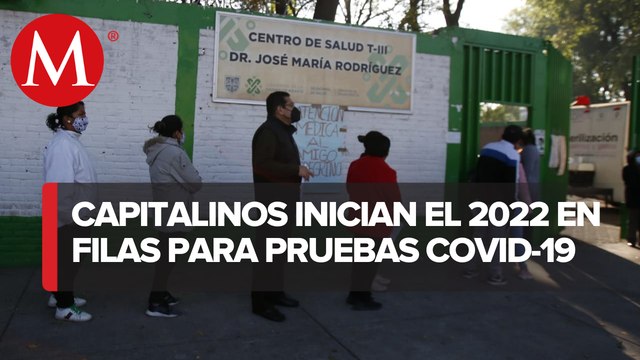 Con pocas fichas y largas filas, aplican pruebas covid en centros de salud de CdMx
