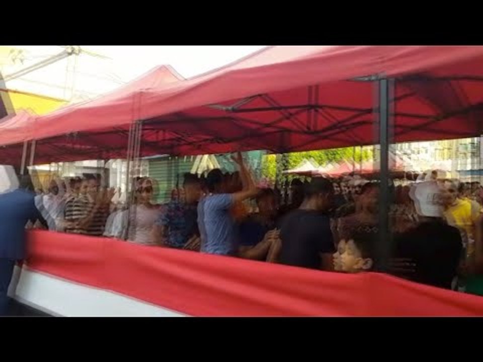 زحام الناخبين داخل مدرسة بروض الفرج في الساعات الأخيرة للتصويت