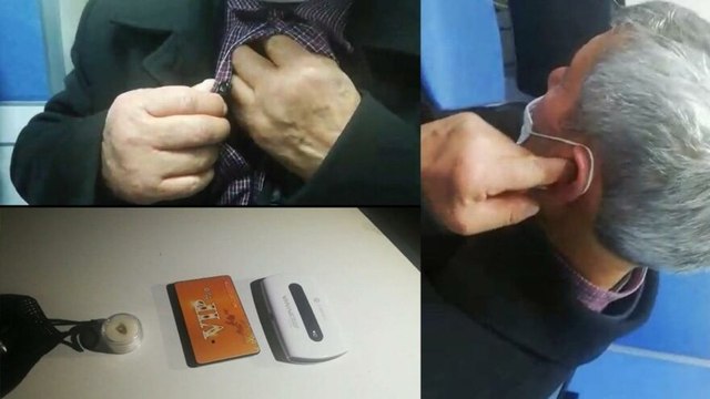 72 yaşındaki aday, ehliyet sınavında kopya düzeneğiyle yakalandı